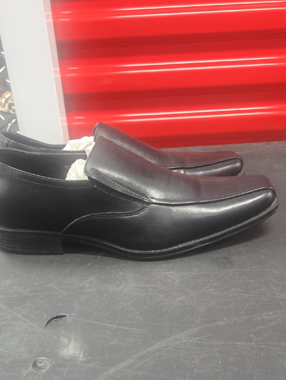 Men's Black Leather Slip-On Dress Shoes Men's  Aldo Size 9 ****